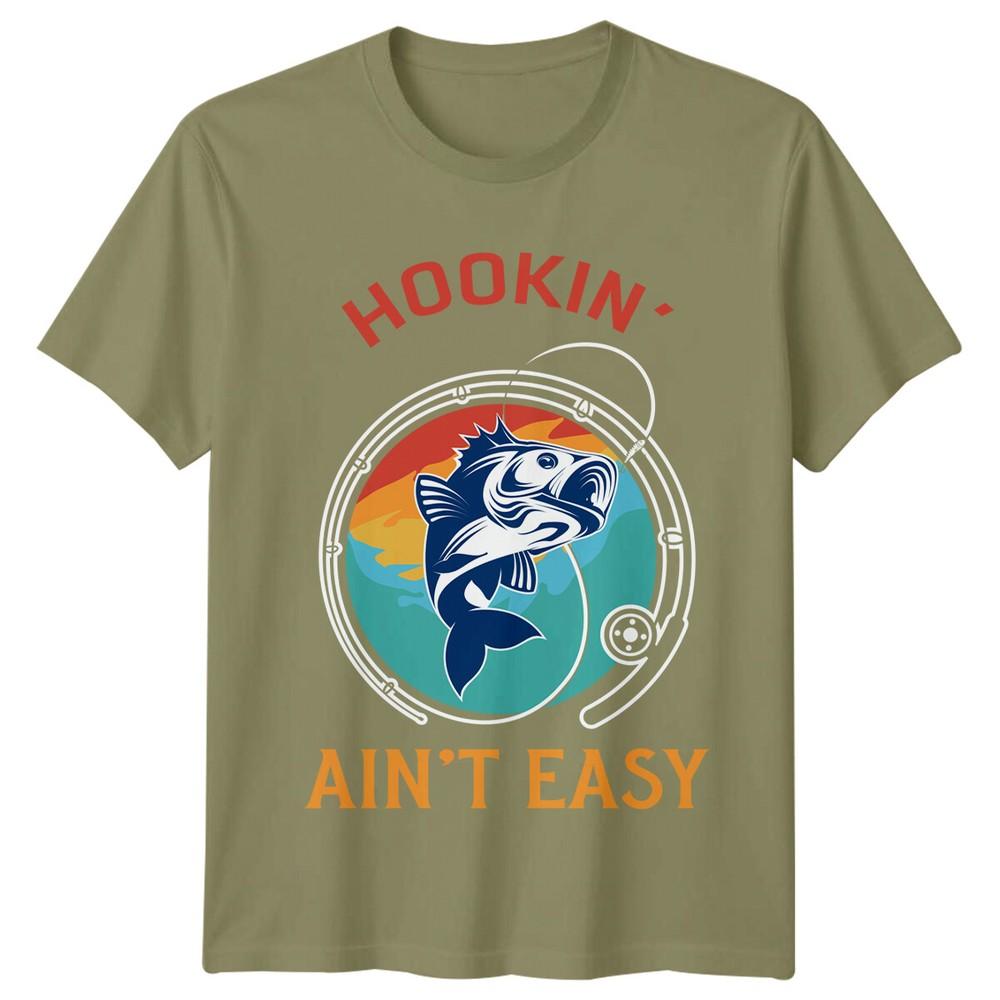 Hookin Aint Easy Angeln Hobby Unisex T-Shirt Grafik-T-Shirt