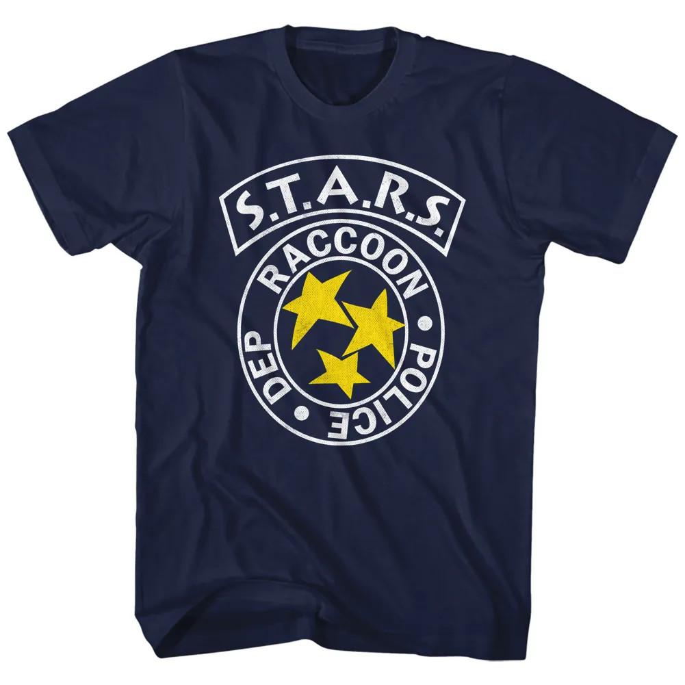 Resident Evil Gaming Rpd Stars Adult Short Sleeve T Shirt XT S