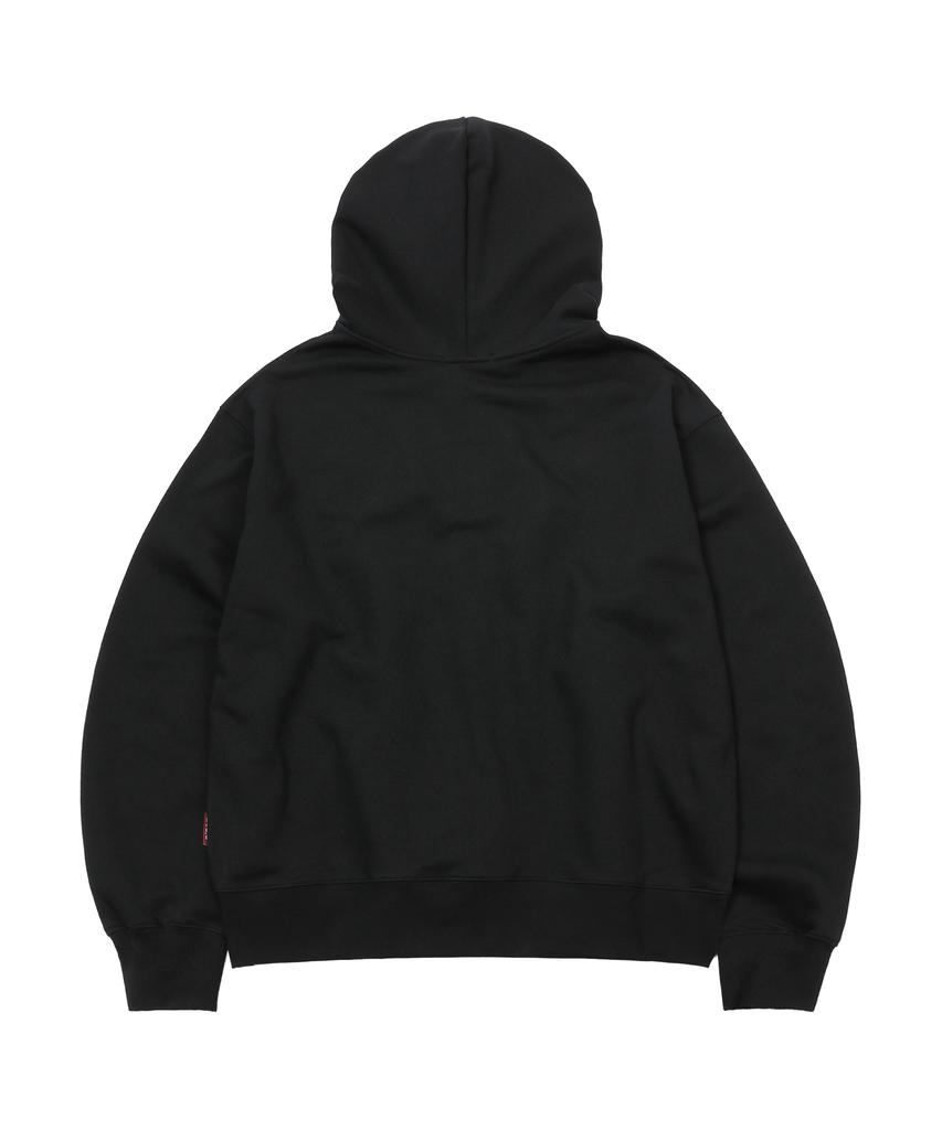 S'Est Solaris Applique Hoodie Zip Up Black