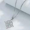 Celtic Knot Necklace Witches Knot Birthstone Necklace Sparkling Celtic Symbol Necklace Wiccan Spiritual Jewelry Gift for Women Mom Wife Girlfriend