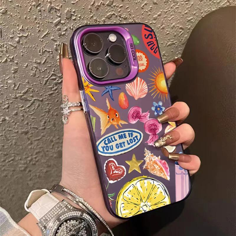 Fashion Black Collage Pattern Eye Design Phone Case For iPhone 16 Pro Max Cases iPhone 15 14 13 12 11 XS X XR 16 15 Plus Cover