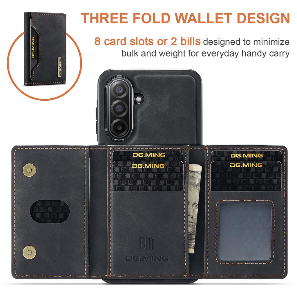 DG.MING M2 Series for Samsung Galaxy A17 5G/4G Case PU + PC + TPU Phone Cover Detachable Wallet