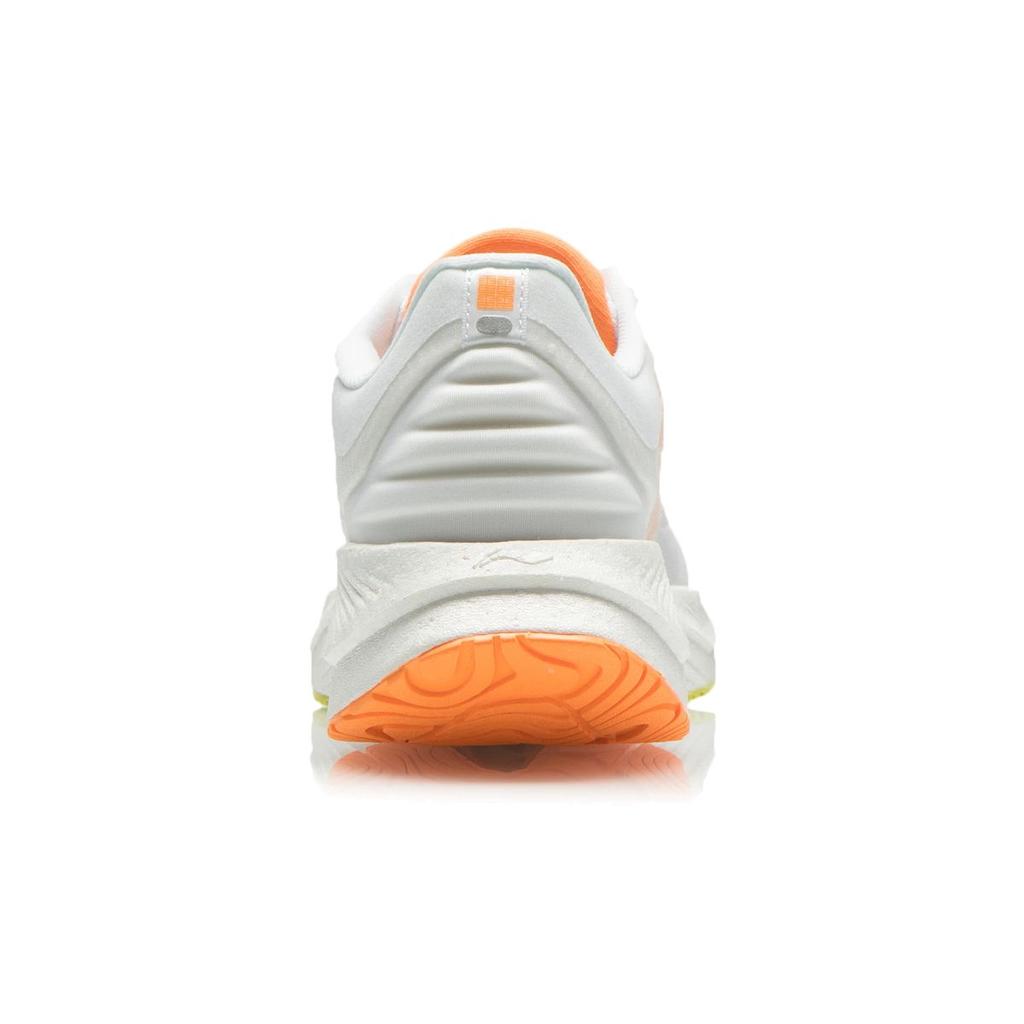 Li Ning Yue Ying Shock Absorbing Non Slip Wear Resistant Lightweight Low Top Running Shoes Men sneaker White Orange ARHR127-1