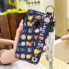 Ring Back Cover Phone Case For ZTE Nubia Focus Pro 5G Phone Holder Wrist Strap Silicone Shockproof Durable Anti-dust