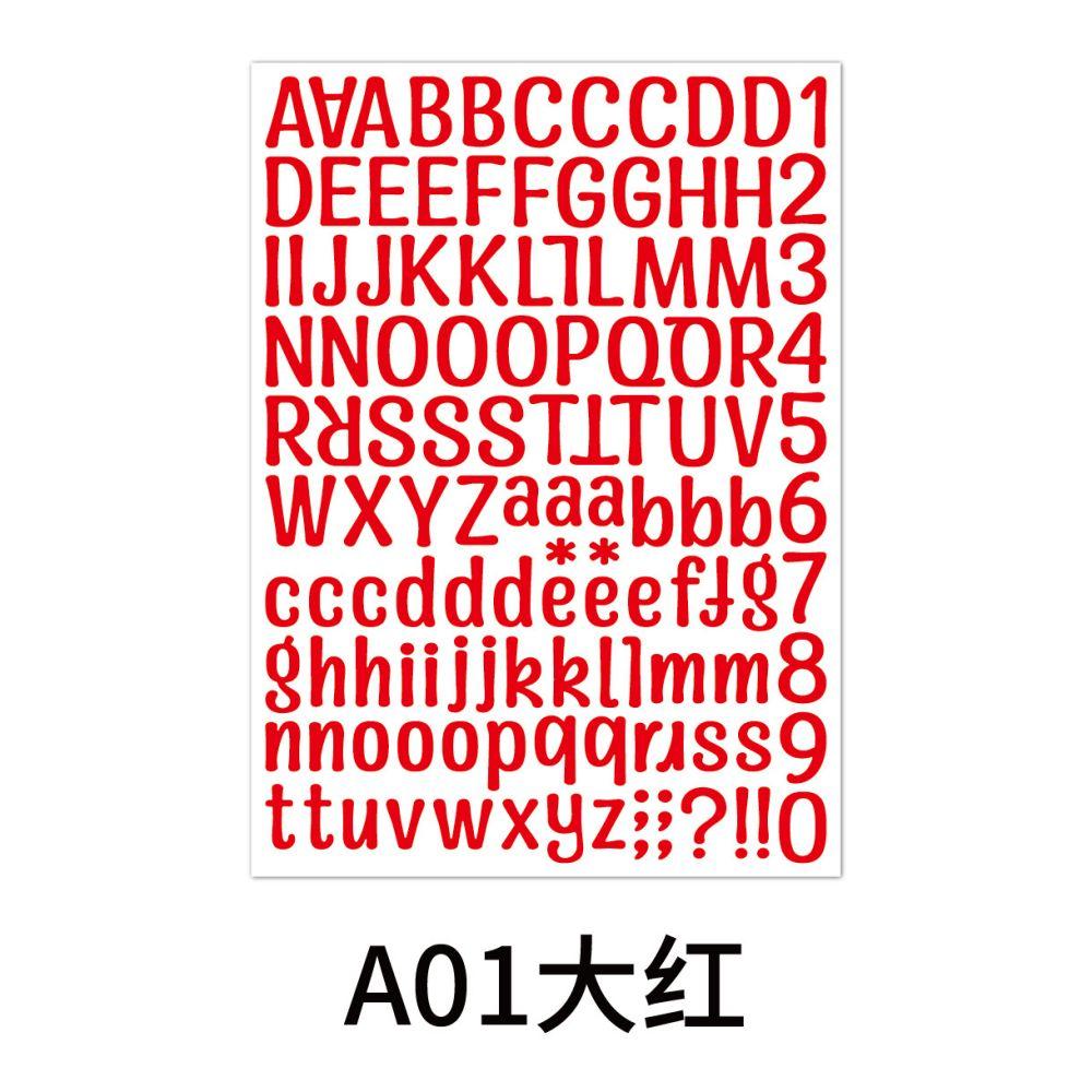2Pcs 26 Alphabet A-Z Planner Stickers Waterproof Colorful Creative Diy Pvc Letter Number Sticker For Kids Cup Laptop