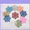 Luxurious 12pcs Glittering Christmas Tree Hanging Decoration Baubles Snowflakes 10cm