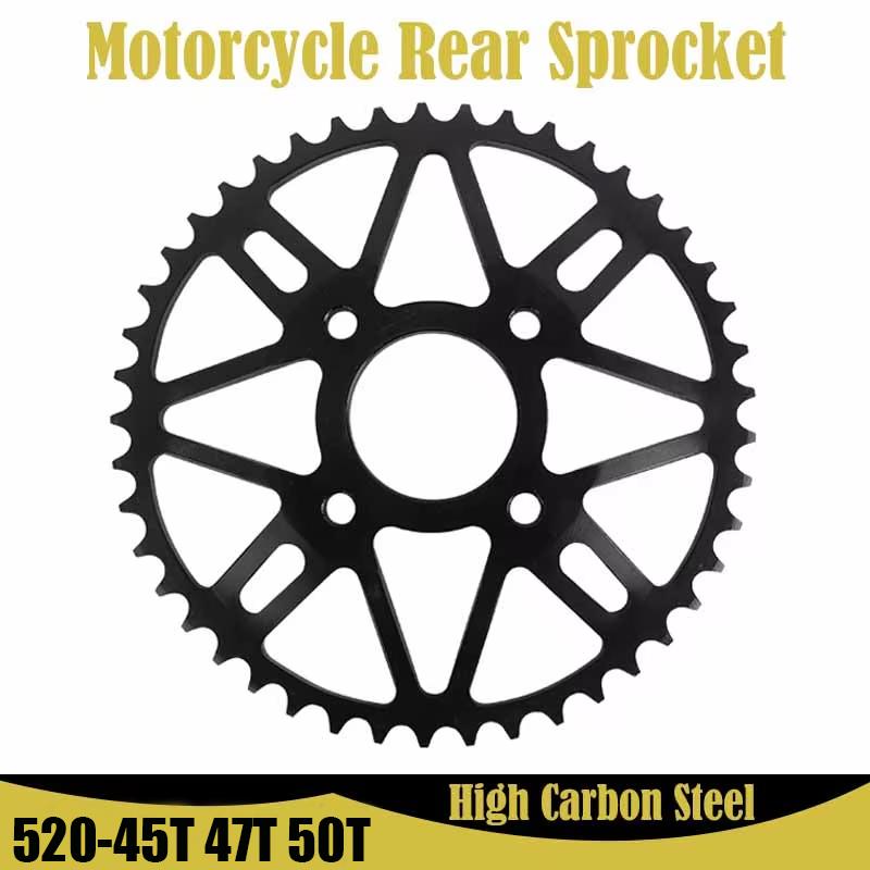Motorcycle Rear Sprocket Gear 520 45T 47T 49T for KAYO K1 K2 T2520-45T Off-RoadRacing HePbak156 Electric Dirt Bike