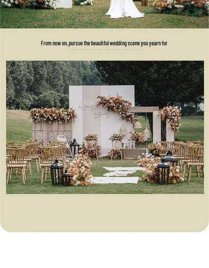 Blumen Kunstseide Blumenstreifen Set: Lange Hängegang-Anordnung & Hochzeitsaal-Dekor