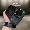 Applicable To IPhone 16 Skin sensitive Magnetic Charging Mobile Phone Case Apple 14promax Metal Lens Ring Protective Case 15