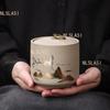 2025 New Coarse Pottery Tea Sealed Jar 9.5x10cm Water Capacity 435ml Tea Container Tea Box