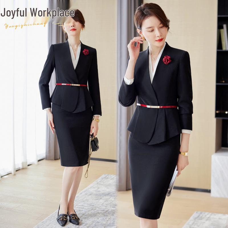 

Роскошный женский профессиональный костюмный набор для салонов красоты, ювелирных магазинов и медицинских регистраторов XXL