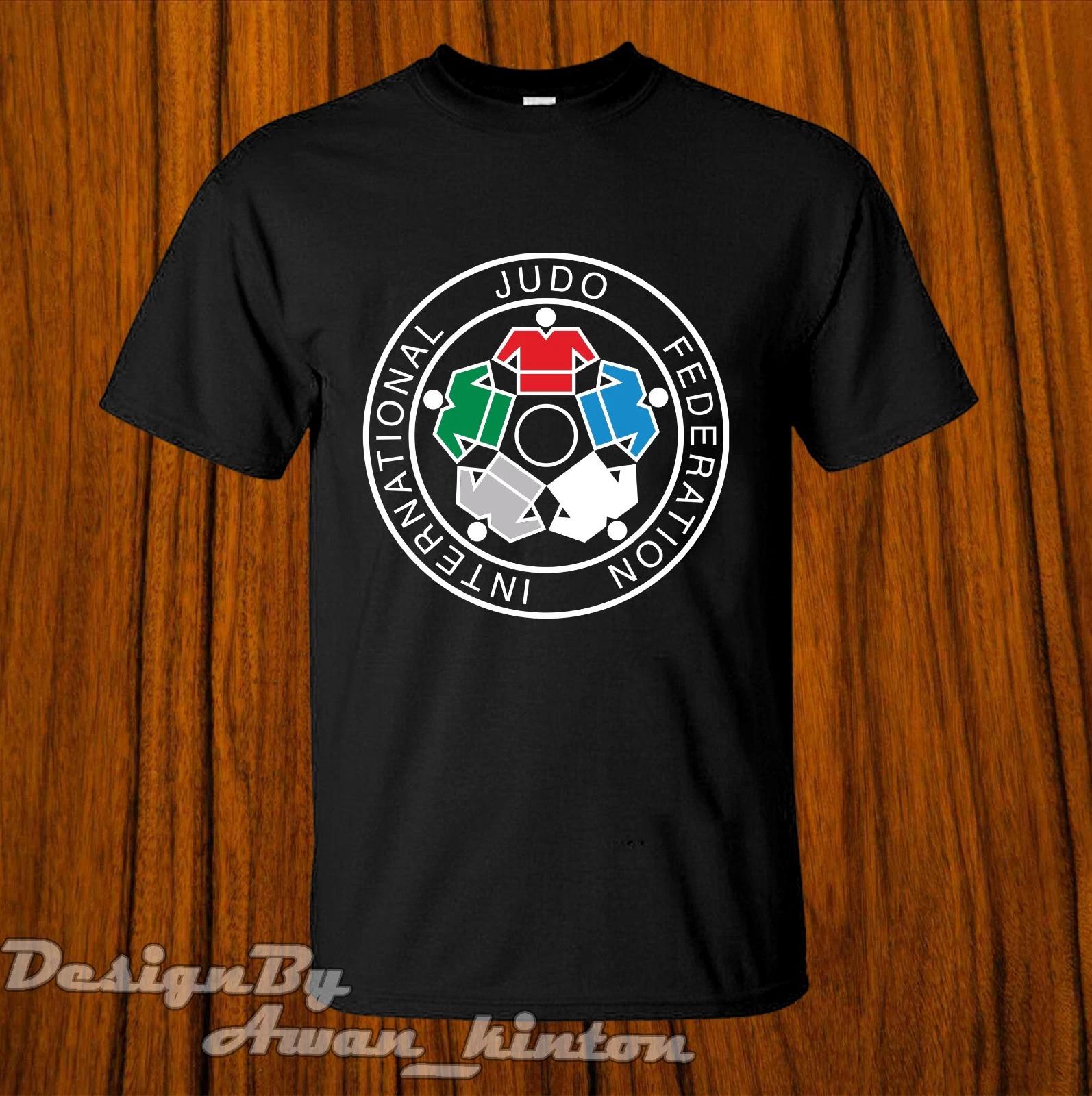 Men s and Women s T-shirts New Shirt International Judo Federation IJF Logo Funny Tshirt Cotton Made in usa XS