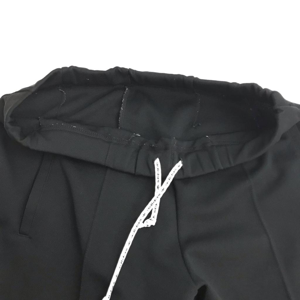 90er Descente adidas Trainingsanzug Herren M 165cm Schwarz Lila Kleeblatt-Logo(GEBRAUCHT)