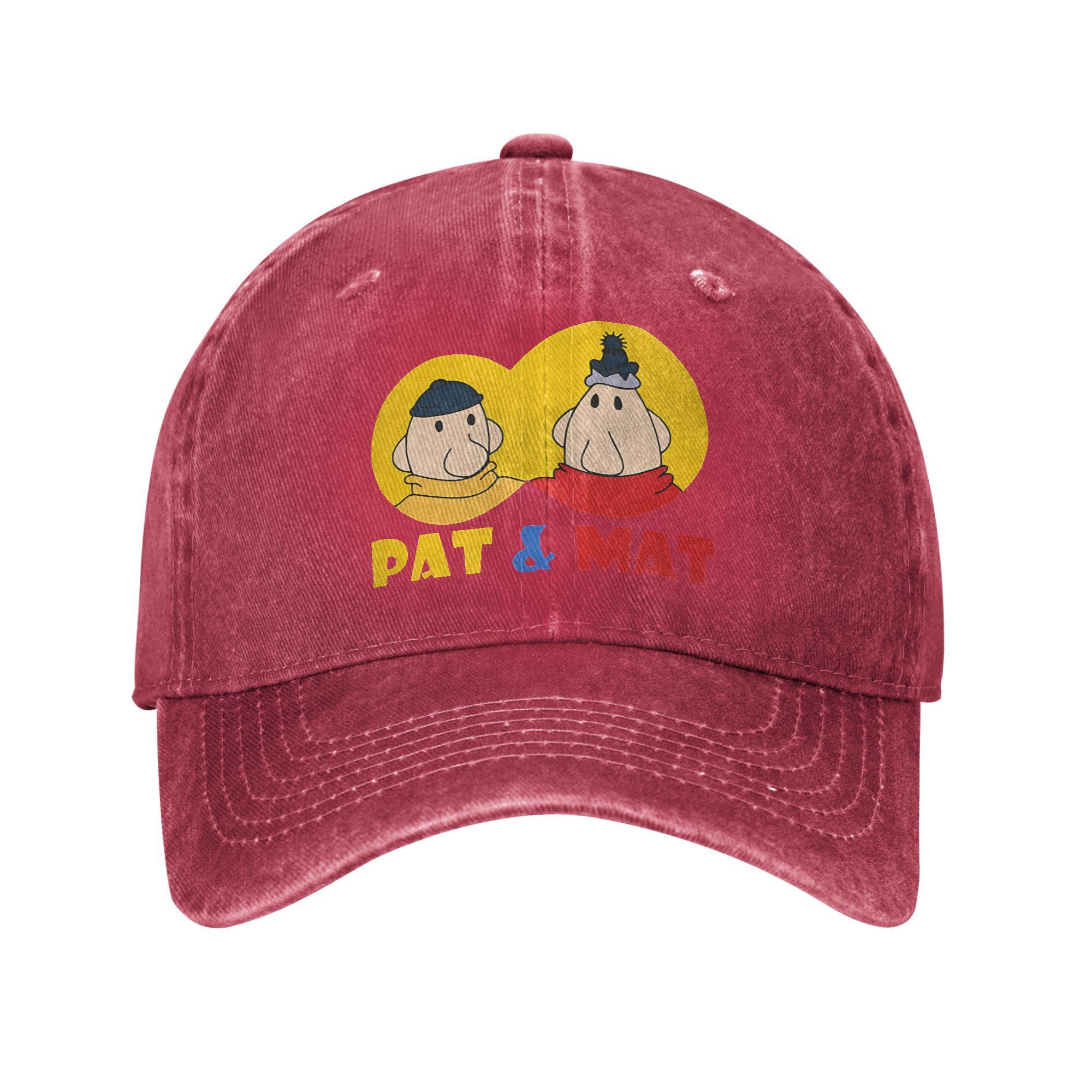 

Unisex Pat and Mat Anime Cap Wear Baseball Caps Vintage Snapback Hat Adjustable Adjustable