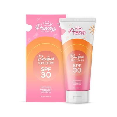 Princess By RENEE Rainbow Sunscreen With SPF 30, 50ml | UVA & UVB Protection, Lightweight, Gentle & Non-greasy  & Vitamin E Oil