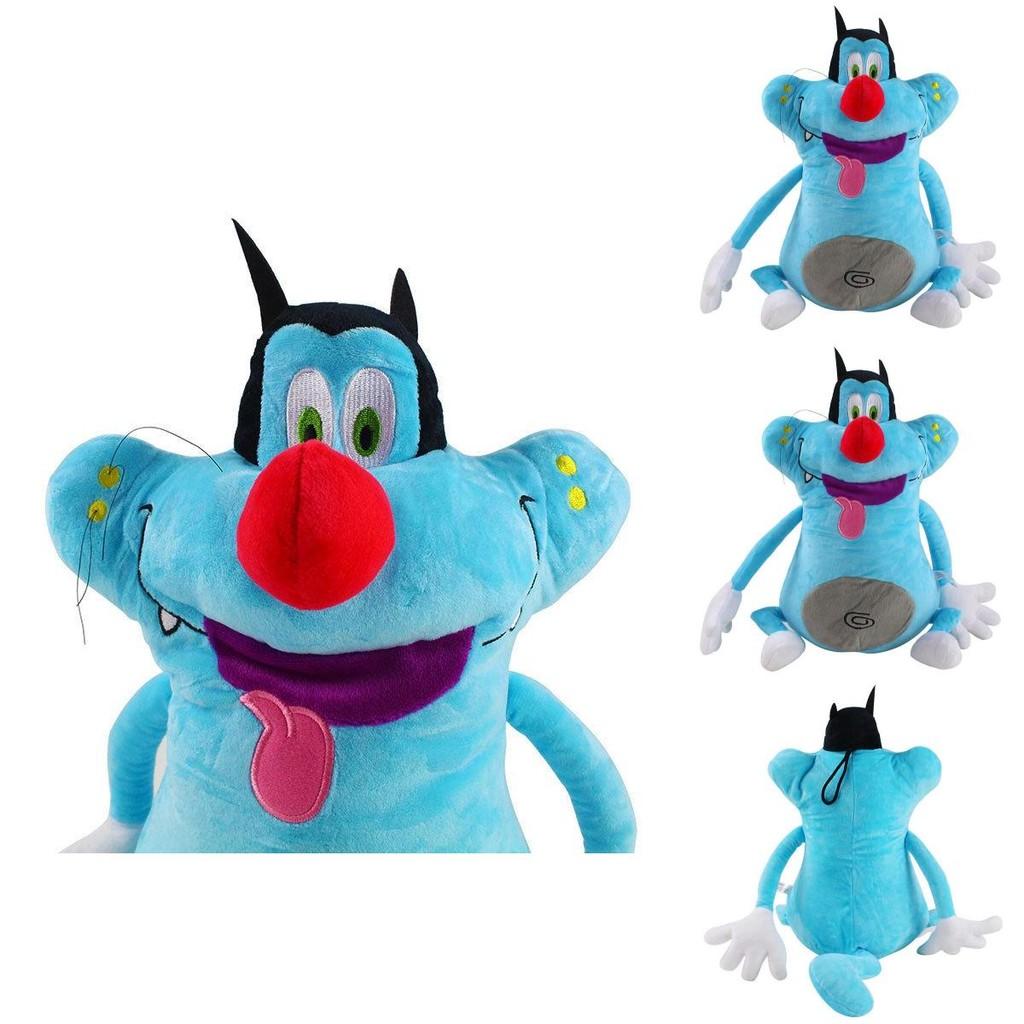 Delightful Blue Cat Oggy And The Cockroaches Soft Plush Doll For Kids And Adults