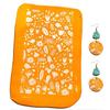 Screen Printing Template with Scraper Clay Earrings Decorative Screen Printing