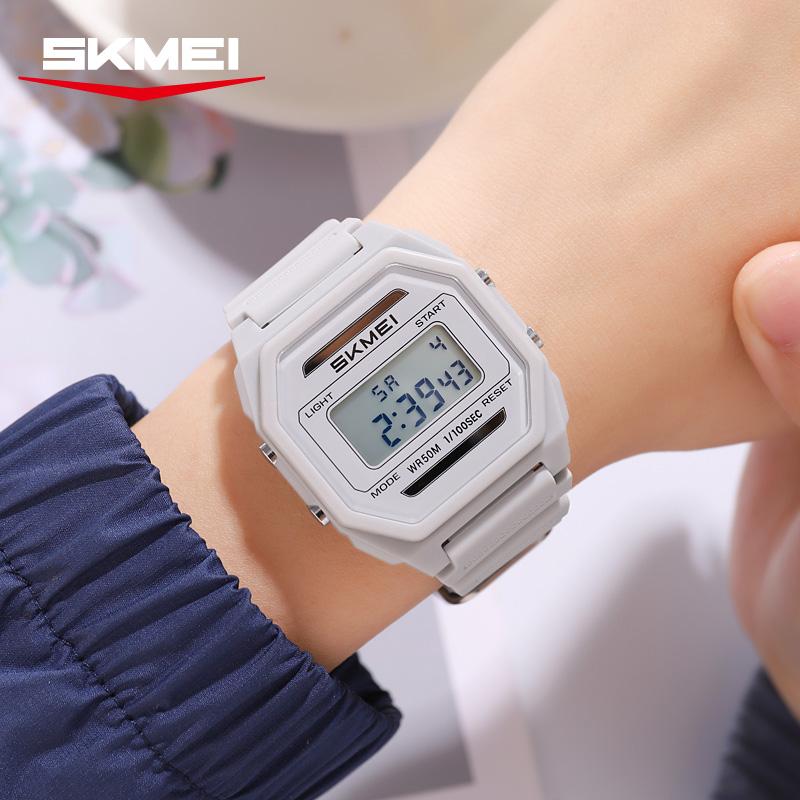 SKMEI 2640 Fashion Digital Watches for Man Solar Power Watch Alarm Clock Luminous 50M Waterproof Wristwatch Gifts Reloj Hombre