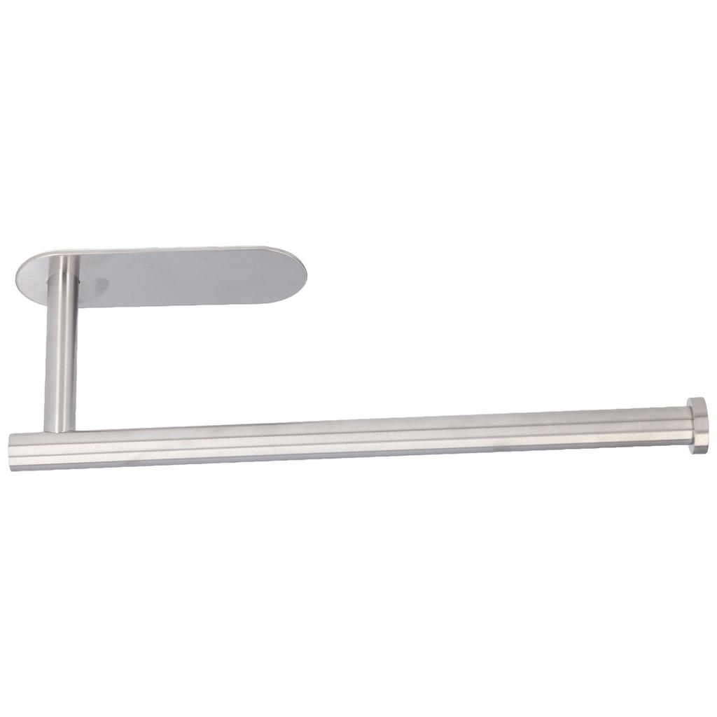34cm Toilet Paper Holder Large Self Adhesive Wall Mounted Stainless Steel Tissue Stand for Bathroom Kitchen