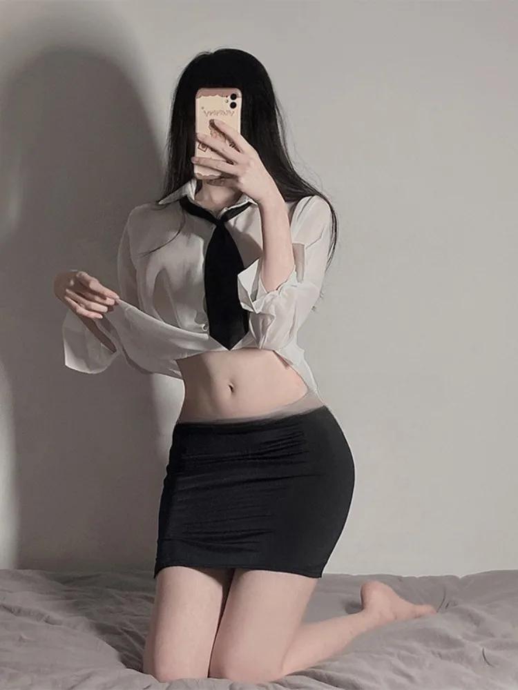 Role Cosplay Uniform Erotic Maid Sexy Schoolgirl Costumes Night Christmas Women Cosplay Porn Lingerie  Sexi Babydoll Erotic