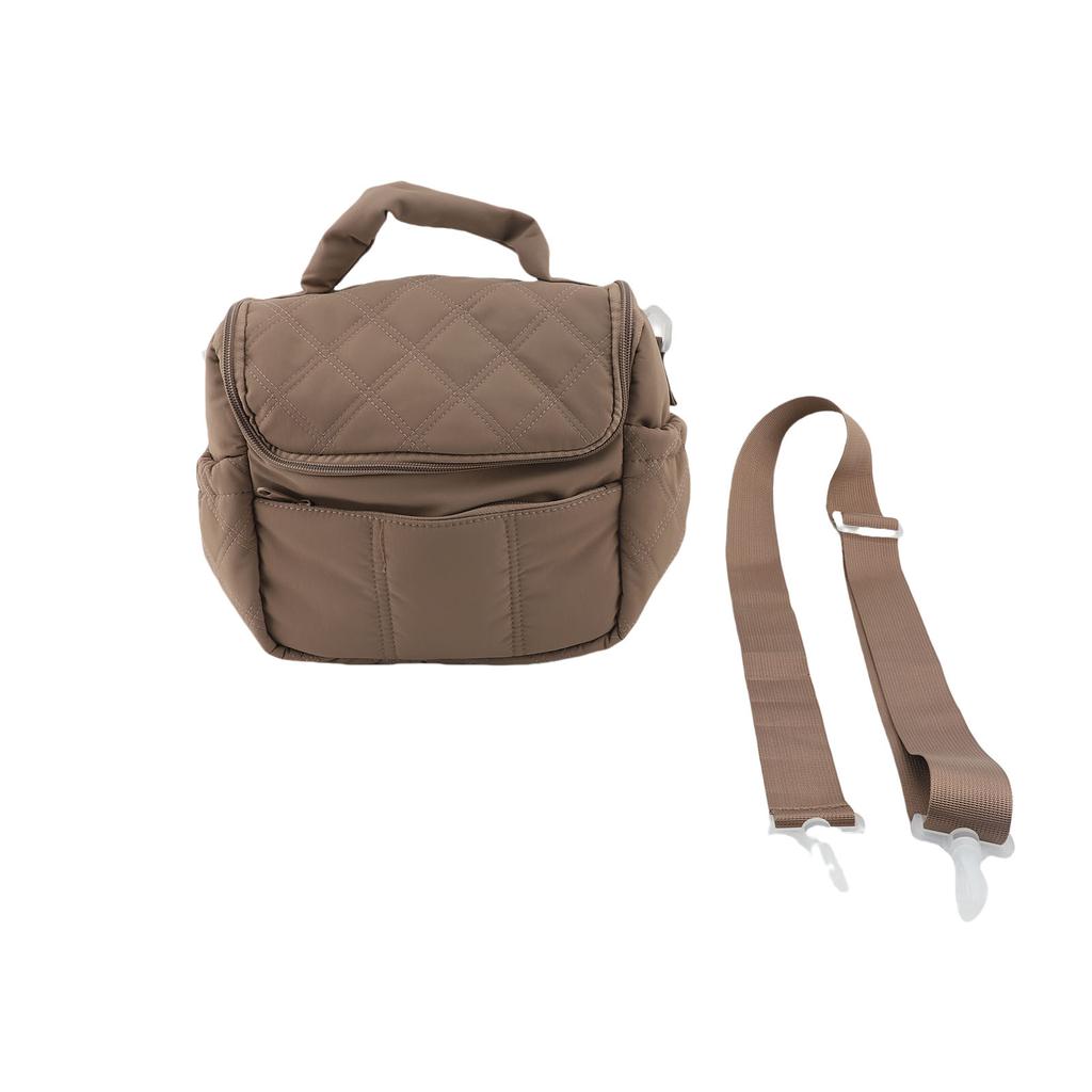 Double Deck Insulated Lunch Box Quilted Leakproof Reusable Large Lunch Cool  For Work Picnic Travel