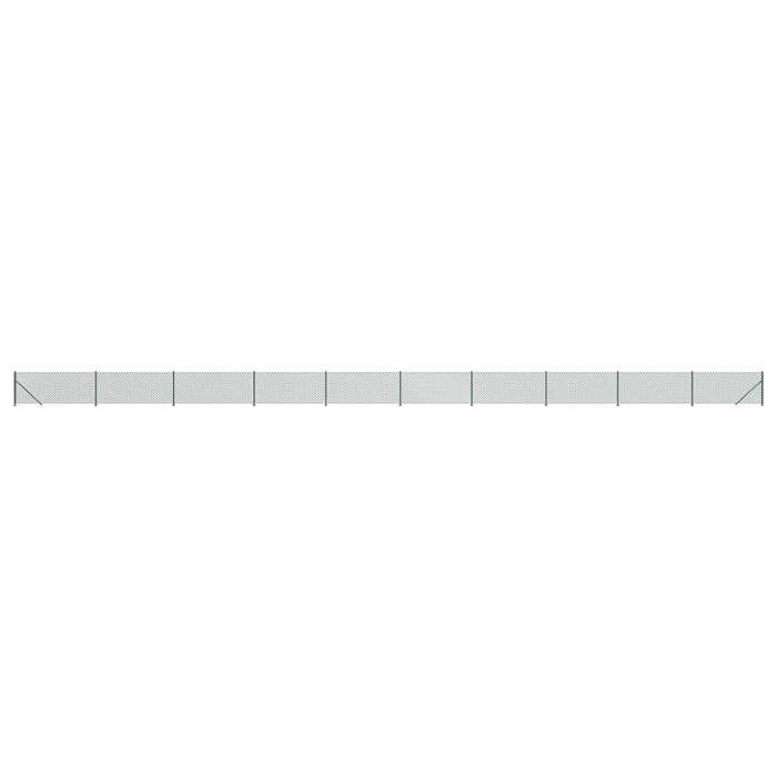 VidaXL Diamond Mesh Fence with Flange, Decorative Fence Panel, Mesh Fence, Protective Barrier 153944