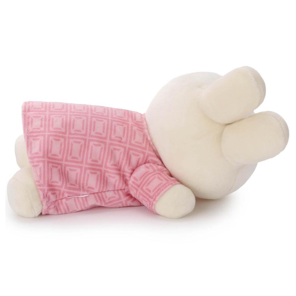 TAKARATOMY A.R.T.S. Bruna Cacao Bruna Sleeping Friend Small Plush Toy Miffy (Strawberry Chocolate)