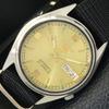VINTAGE SEIKO 5 AUTOMATIC 7S26A JAPAN MENS GOLDEN COLOR DIAL WATCH A702625-1 R209-a702625
