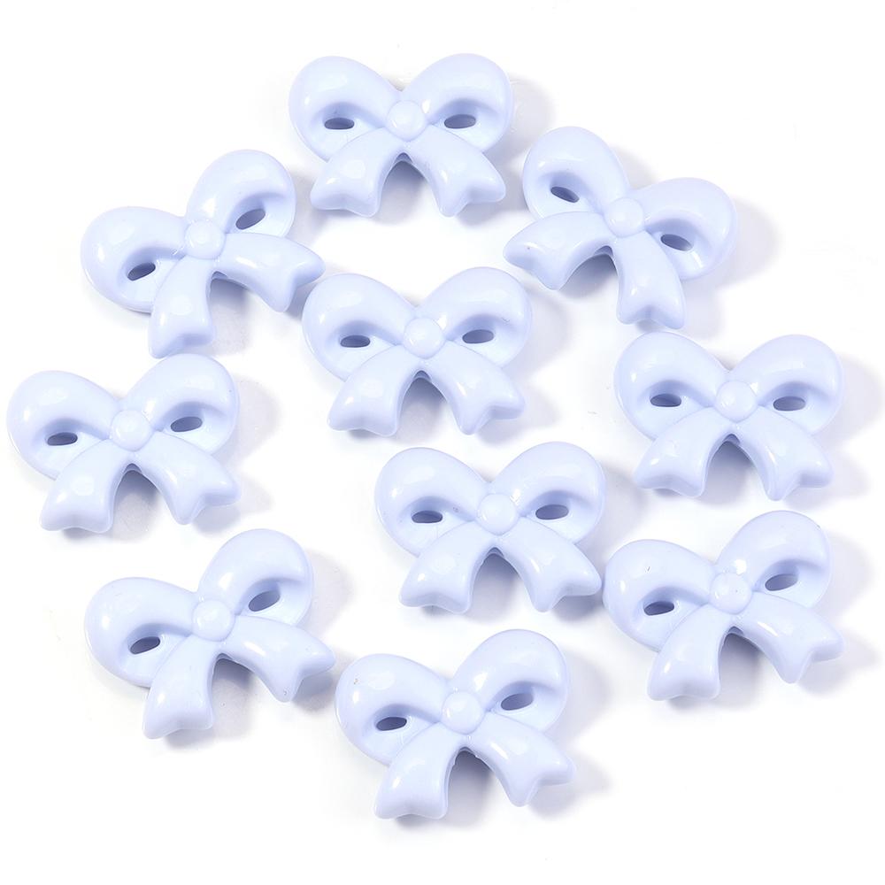 10pcs 23.5x31mm Acrylic Bow Beads Colorful Bowknot Loose Spacer Bead For Jewelry Making DIY Bracelet Phone Key Chain Accessories