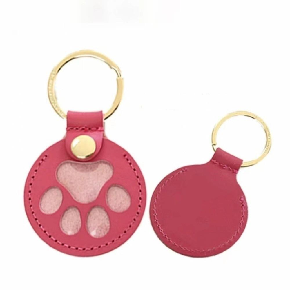 

Брелок с шерстью питомца Брелок с подвеской в виде лапы щенка Изысканная мода Сумка для хранения шерсти питомца Унисекс StyleB Rose Red