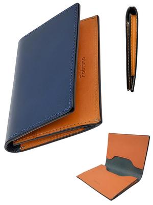 Business Card Holder for Men and Business Card Luxury Italian Large Business Card Genuine Leather Women, Case, Leather, Thin, Stylish,