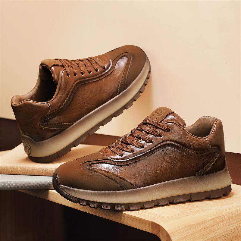 

Мужская обувь весна и осень новая мужская повседневная обувь износостойкая и универсальная легкая мужская обувь универсальная спортивная обувь на мягкой подошве 44 коричневый