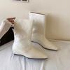Fashion Fashion Pointed Toe Women Ankle Western Boots Female Slip On Ladies Modern Short Boots With Height Increasing Shoes Lady
