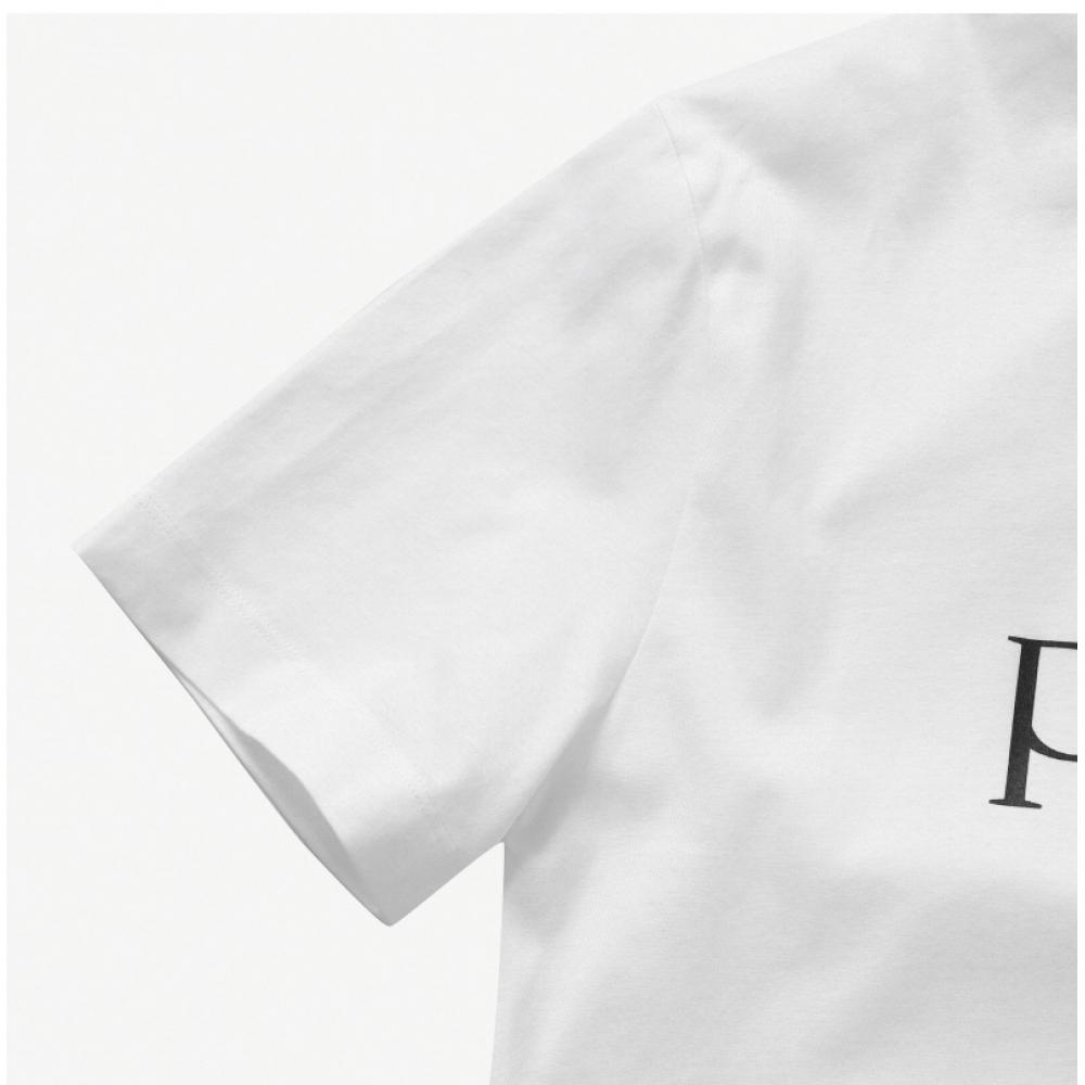 Patou Je029 9999 001w  Je0299999001w  Logo Public Short Sleeve Tee