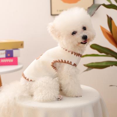 Pet Clothes Autumn and Winter New Small Dog Puppies Happy Dog Cat Warm and Comfortable New Ice Cream Bear Vest