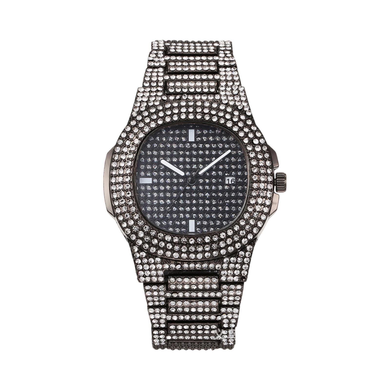 

Мужские водонепроницаемые светящиеся наручные часы-будильник для бега One Size чёрный