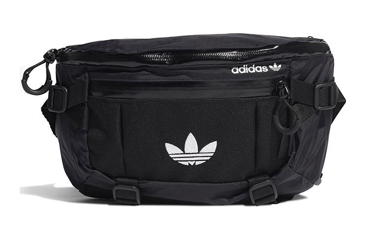 Adidas Originals Trefoil Nylon Sling Bag, Fanny Pack Regular Unisex Black GN2187