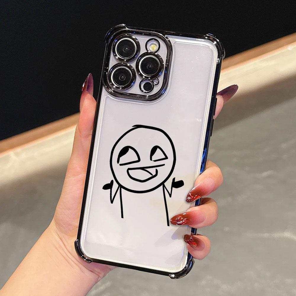 Stickman Case For Samsung Galaxy A57 A37 A07 A17 A56 5G A55 A54 A52 A36 A34 33 A73 A26 A25 A16 A06 Middle Finger Man Phone Cover