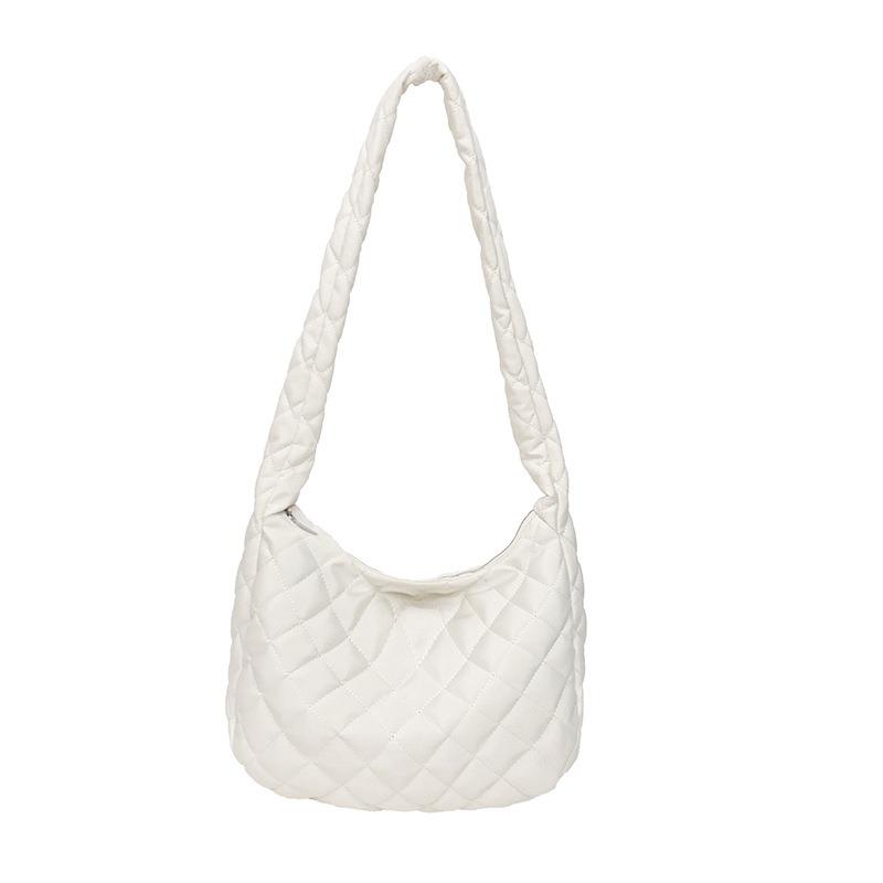 Frühling neu lässig Stickgarn Rhombus Persönlichkeit große Kapazität Pendler Ein-Schulter Tragetasche Frau