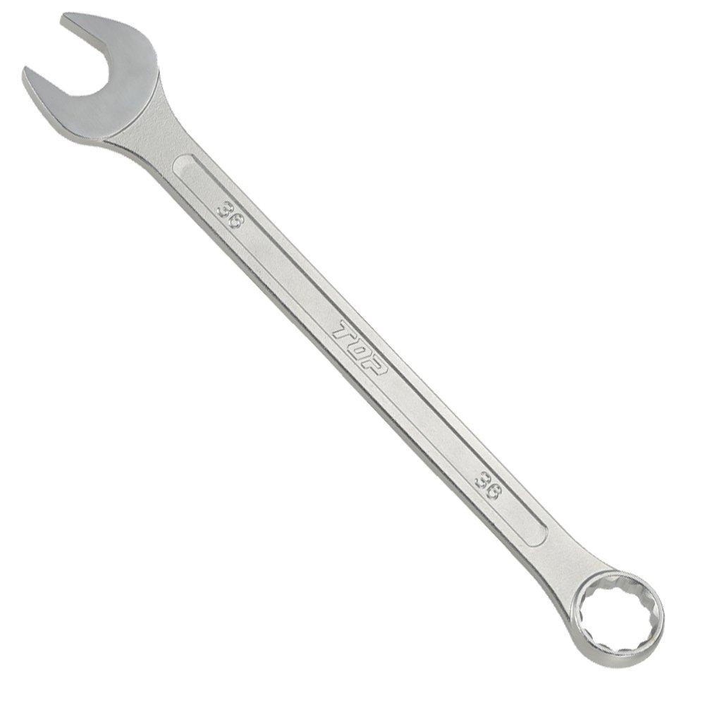 

TOP Combination Wrench, 36mm, 12-Point, Surface Forged, Made in Japan, 15° Open End, CW-36, Tsubame-Sanjo, Japan
