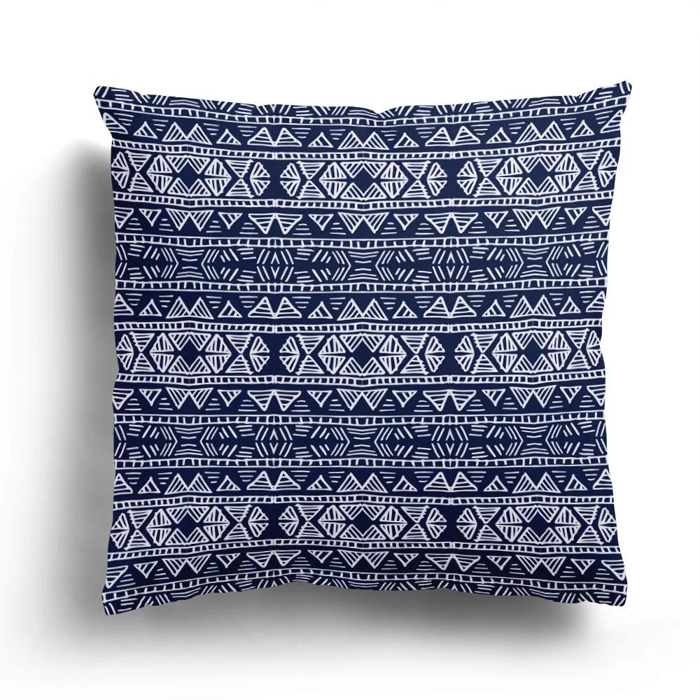 Retro Ethnic Totem Plush Pillowcase Home Sofa Cushion Cover Cartoon Pattern