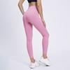 European and American Autumn and Winter No Embarrassing Lines Small Feet Sports Fitness Pants High Waist Peach Tie Hip Tight Pants