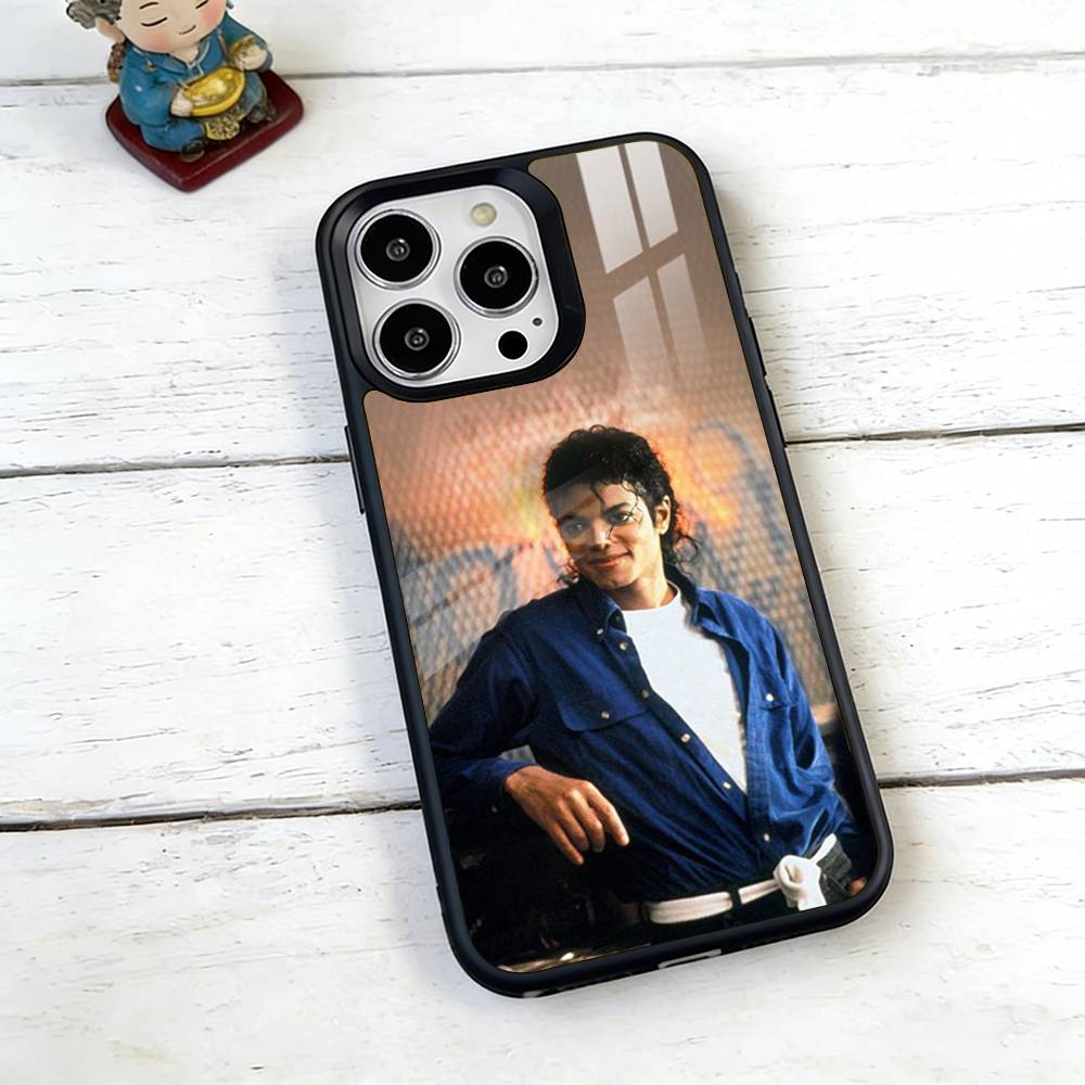 M-Michael Jackson Sänger Handyhülle Für iPhone17,16,15,14,13,12,11 Plus,Pro Magnetisch mit Magsafe Kabelloses Laden