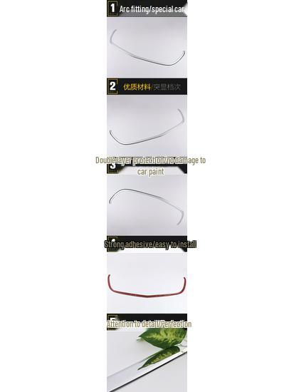Anti-Scratch Decorative Sticker for Viano Front Hood Bumper and Center Grille Trim (Fits 17 Models)