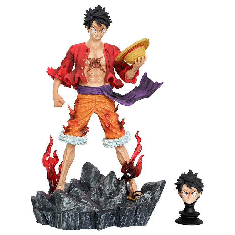Anime One Piece Luffy Action Figure Monkey D Luffy Figuras Manga Figurine 24.5cm GK Statue Model Ornaments Toys Gift for Kids