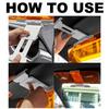 Two-In-One Car Sun Visor Polarized Sun Visor Transparent Anti-Glare Adjustable Day Night Driving for Auto Safety Driving