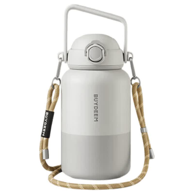Beiding TonTon 1000ML Insulated Water Bottle with Carry Strap