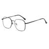 New retro myopia glasses frame women's online can be equipped with high degree silver frame gold edge big face eyes men's spot HC