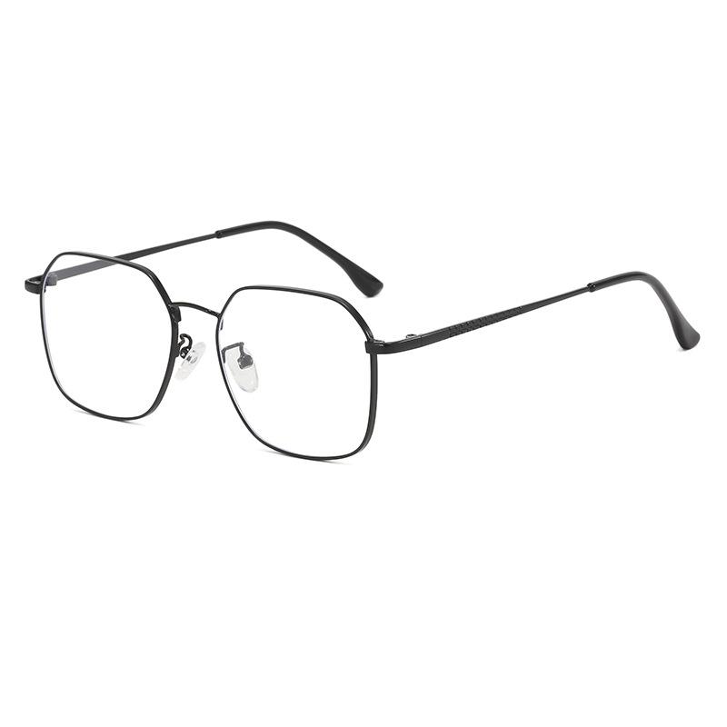 New retro myopia glasses frame women's online can be equipped with high degree silver frame gold edge big face eyes men's spot HC