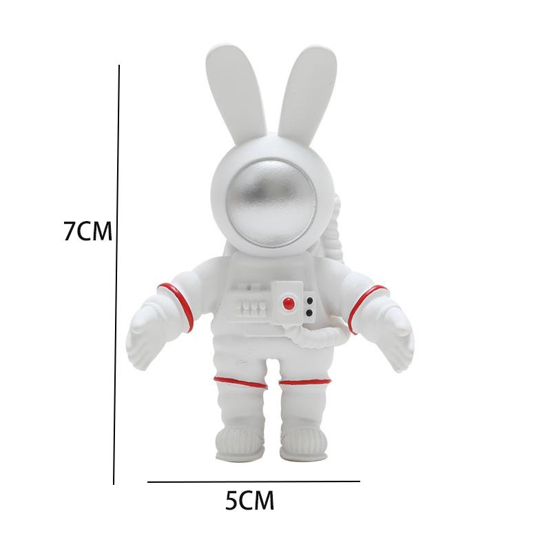 Space Astronaut Refrigerator Stickers Long-eared Rabbit 3D Doll Magnet Magnet Refrigerator Decoration Po Wall Gift